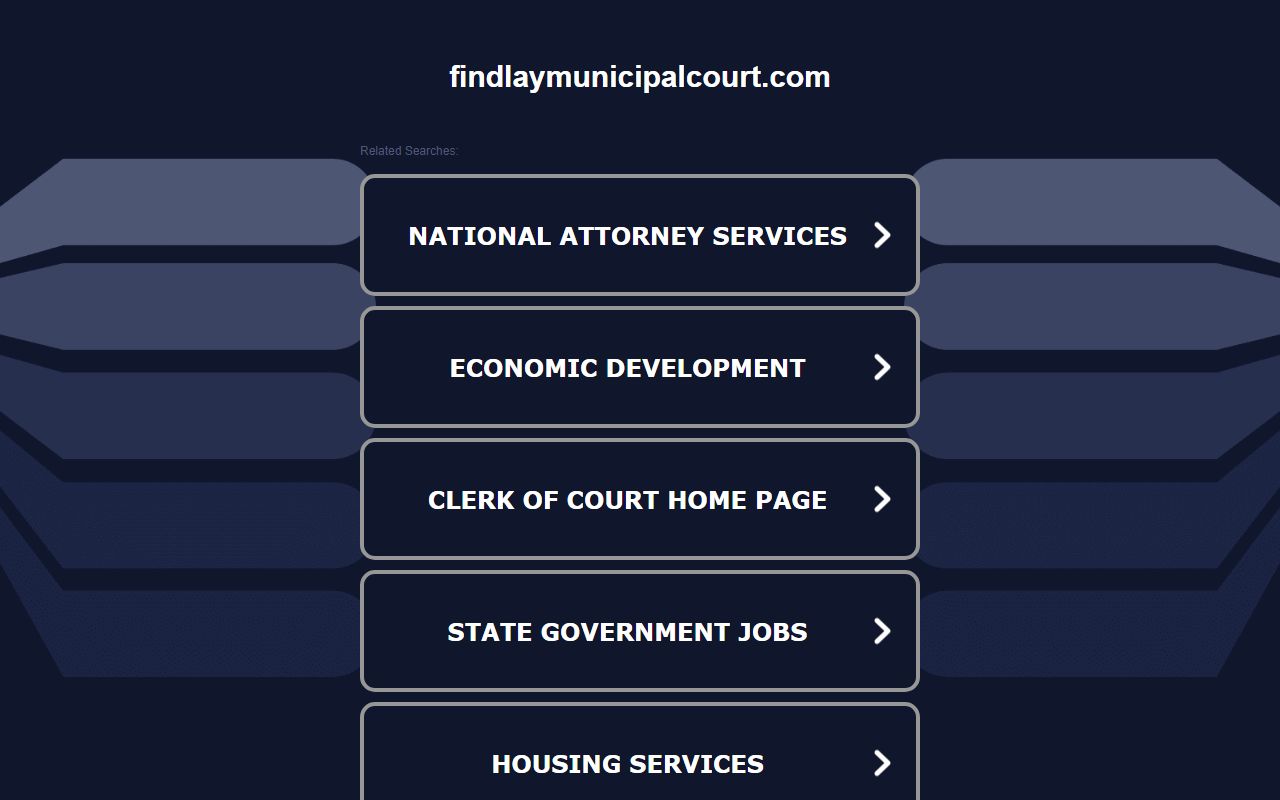Findlay Municipal Court website for Findlay traffic court records