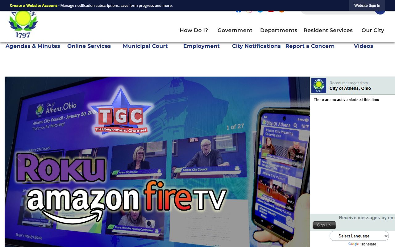 City of Athens Mayor's Court information for Athens County traffic court records