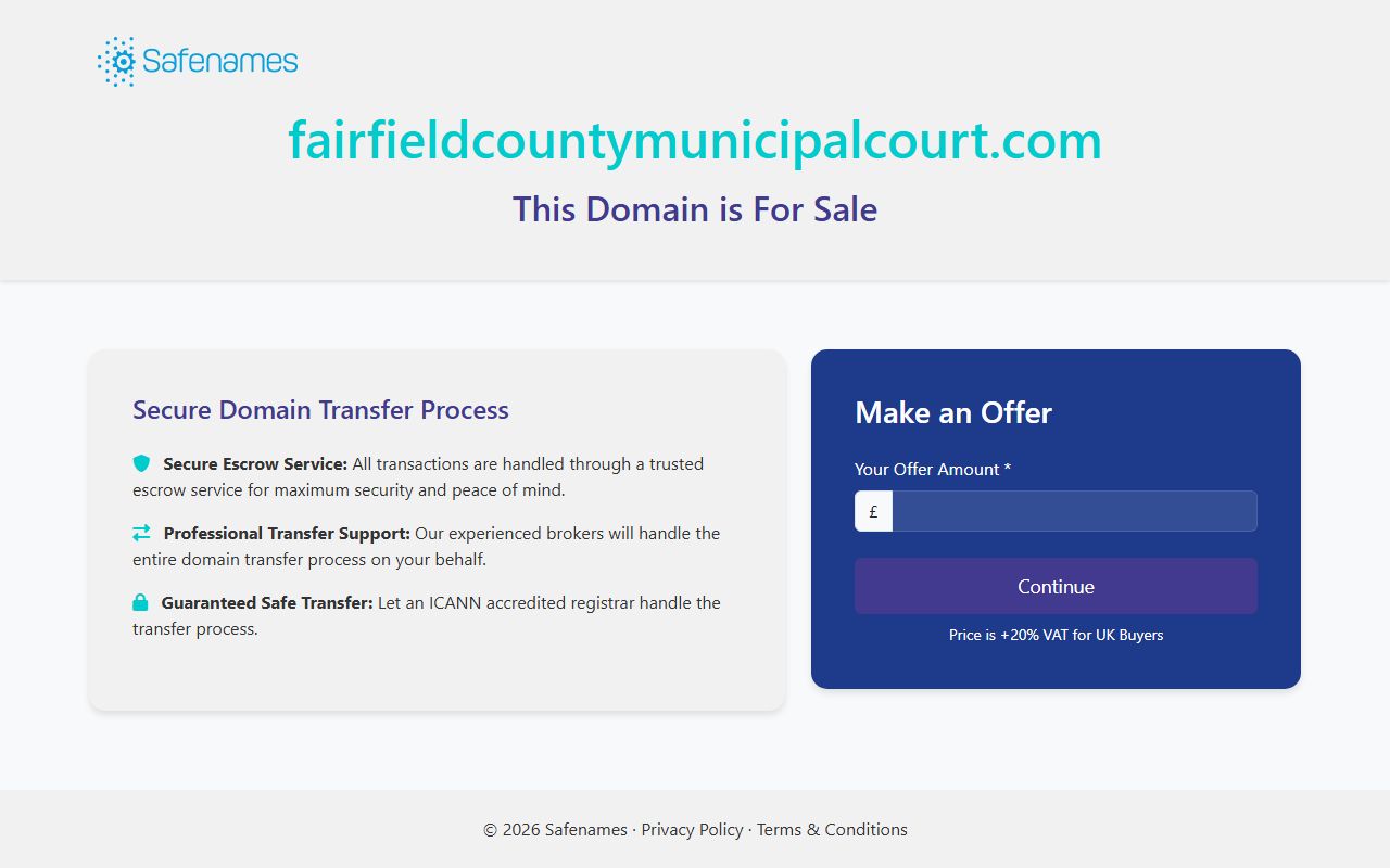 Fairfield County Municipal Court traffic court records