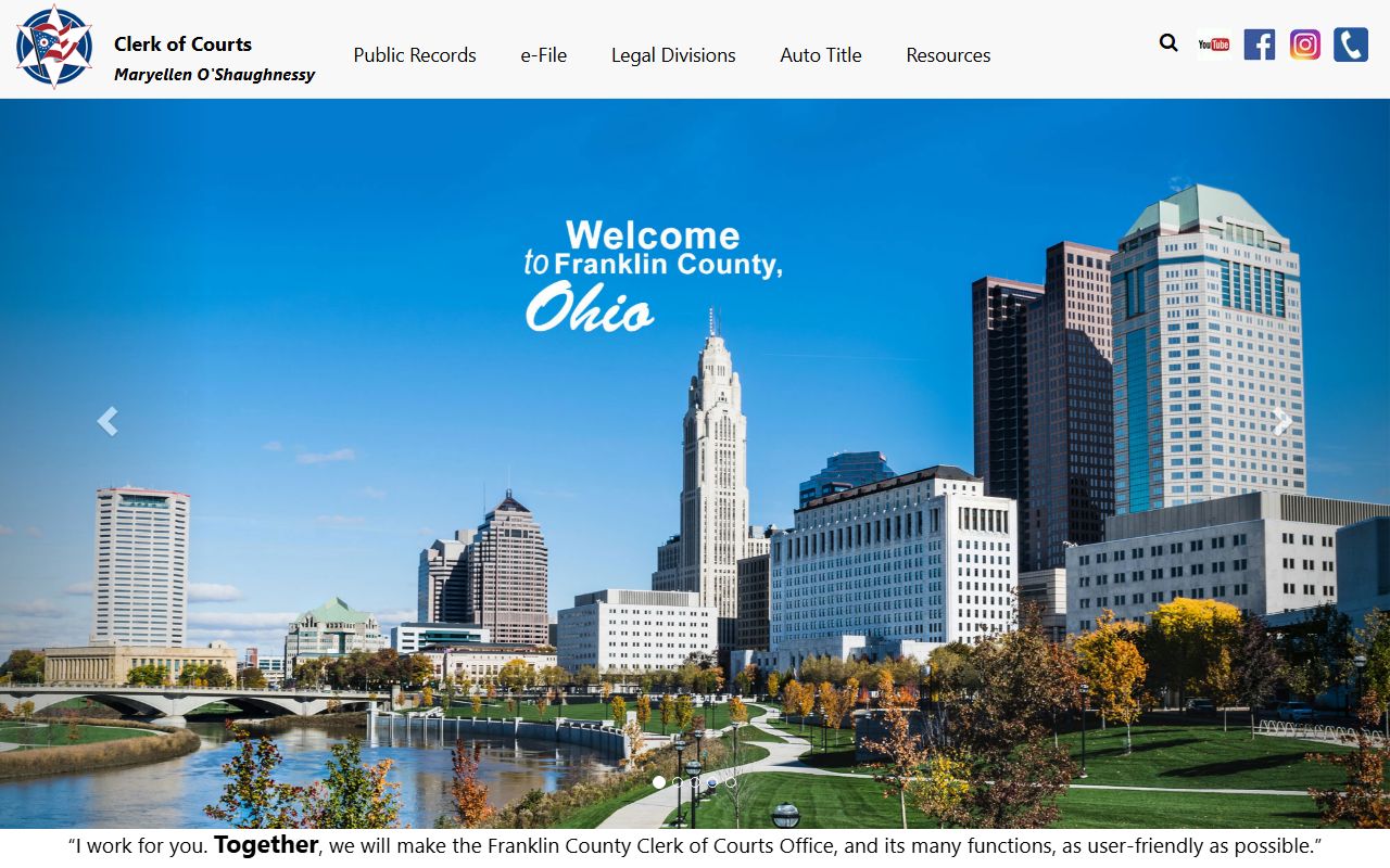 Franklin County Clerk of Courts traffic court records search