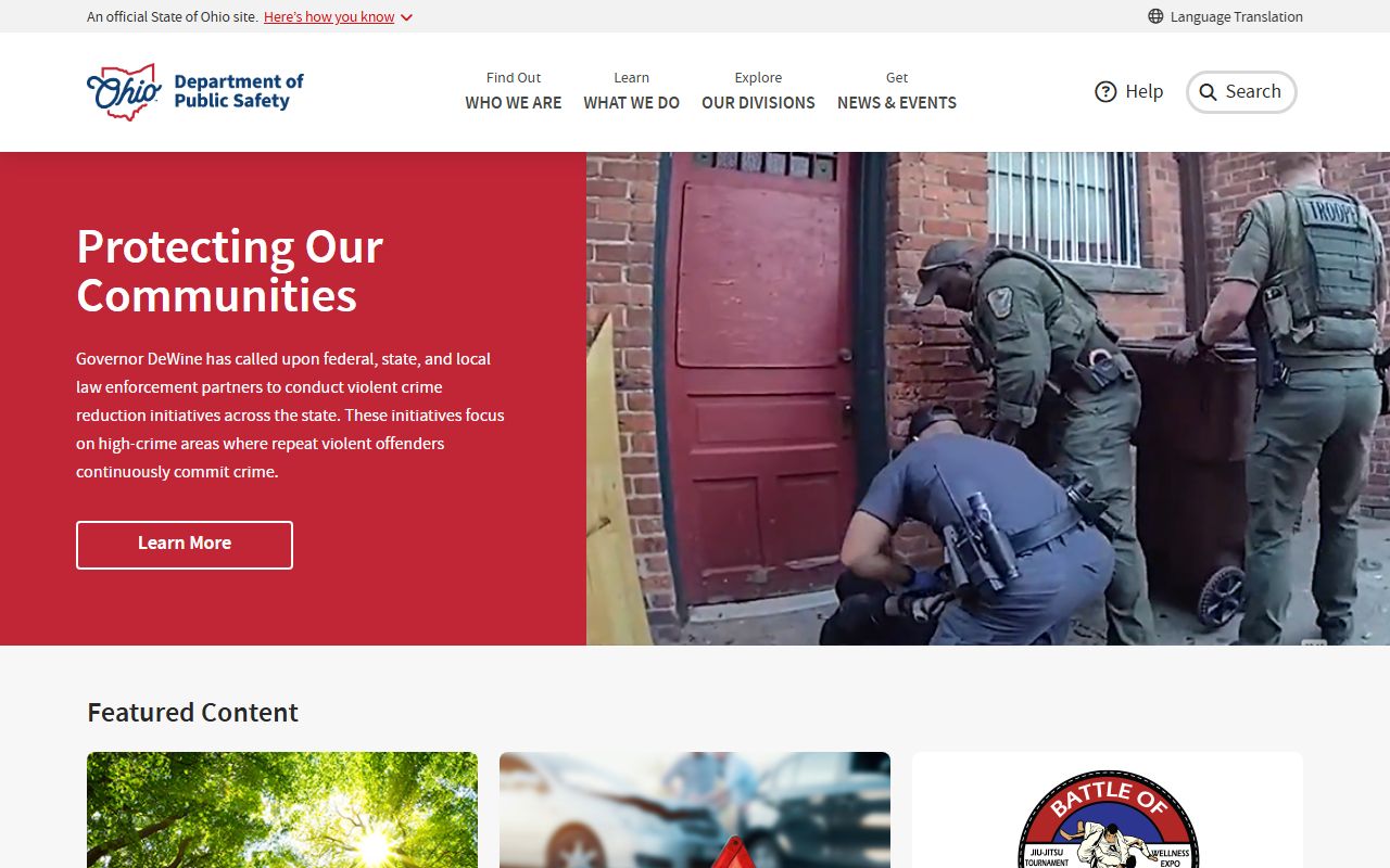 Ohio Department of Public Safety BMV traffic court records